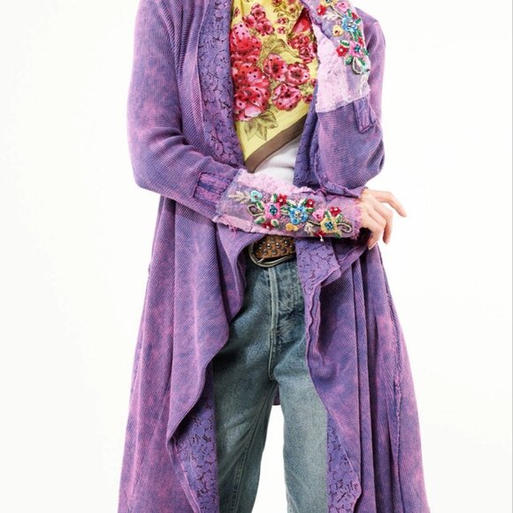 Aratta Jackets & Blazers - ArattaTRAVELING SET SHAWL-Purple